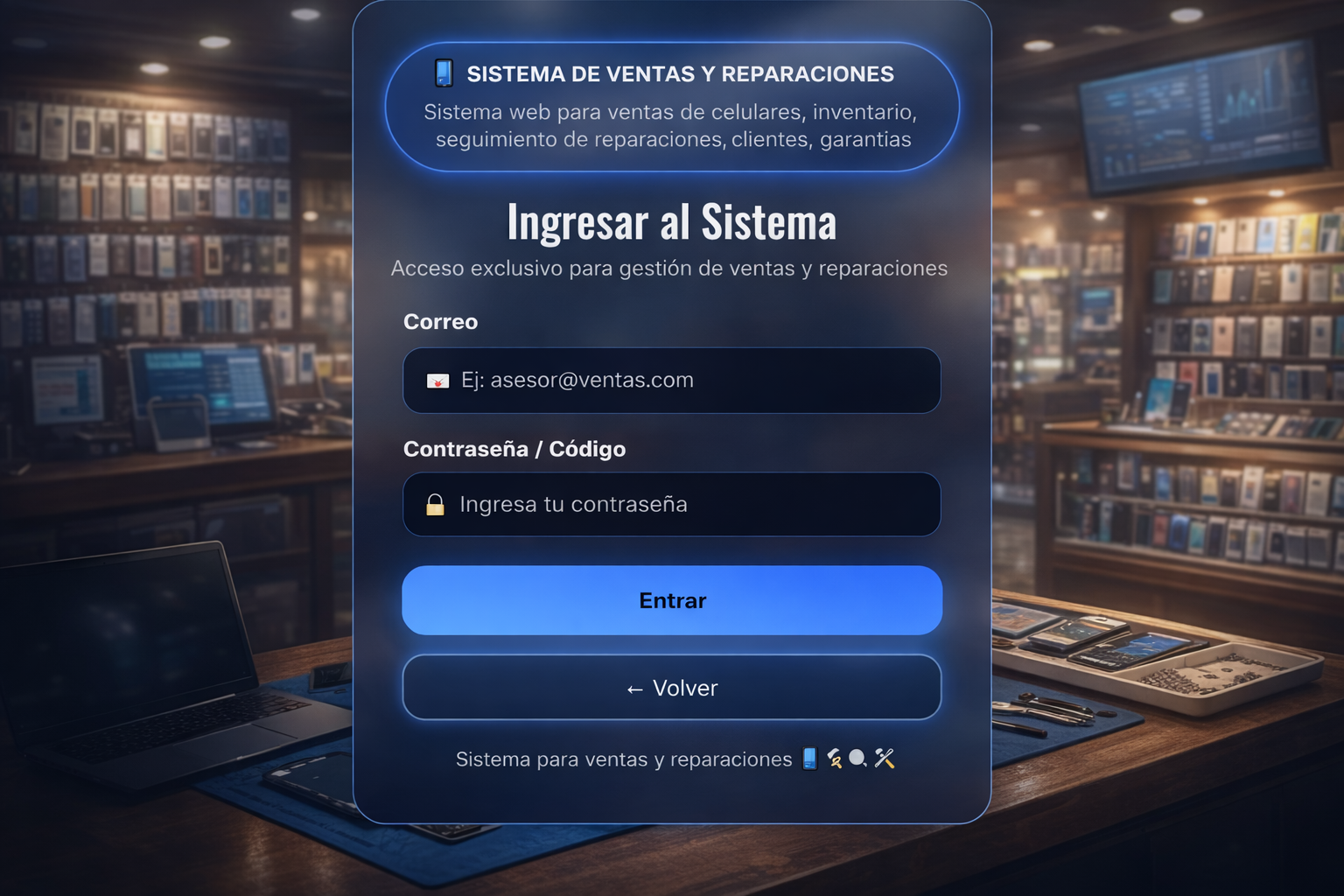 Sistema de ventas y reparaciones